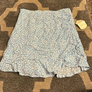 White and blue flowered skirt from alter’d state size large